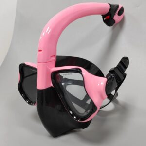 Professional Pink Snorkel and Diving Mask Set