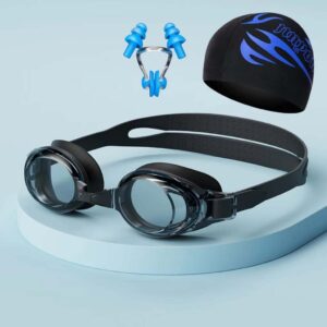 Anti Fog Swimming Goggles with Earplugs Set