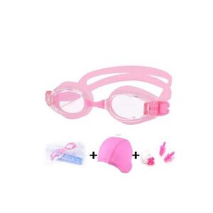 Kids Pink Swimming Goggles and Accessory Set