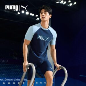 Men Athletic Short Sleeve Rash Guard and Shorts